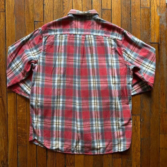 Vintage Y2K L.L. Bean Traditional Fit Flannel Button Up Long Sleeve Shirt Men XL - Picture 4 of 6